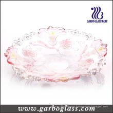 Glass Plate with Morning Glory Design (GB1702QN/P)